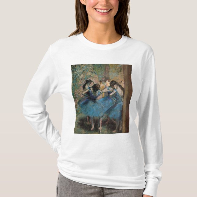 Camiseta Dançarinos de Edgar Degas | no azul, 1890 (Frente)
