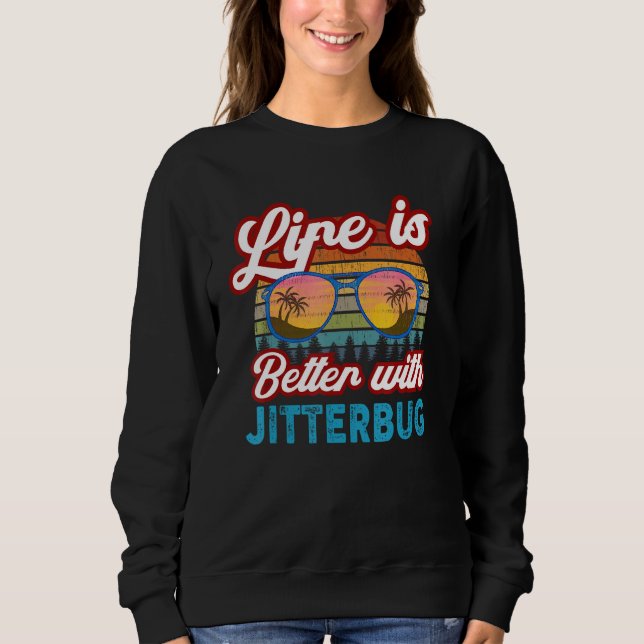 Camiseta Dançarinos de Jitterbug Com Jitterbug (Frente)