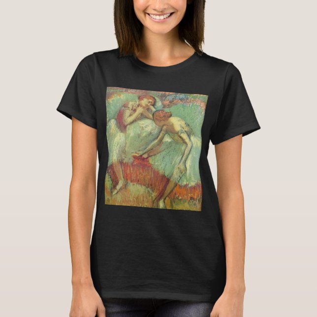 Camiseta Dançarinos em Verde por Edgar Degas, Balé de Vinta (Frente)