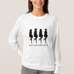 Camiseta Dançarinos Irlandeses de Step Rock em Silhueta