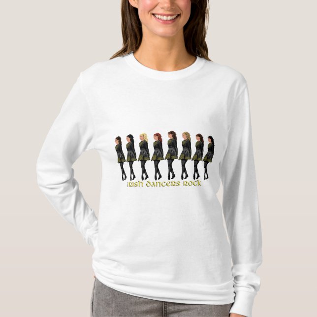 Camiseta Dançarinos Irlandeses Rock (Frente)