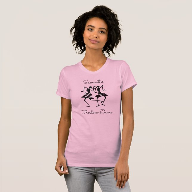 Camiseta Dançarinos Silhouette Incríveis e Felizes (Frente Completa)