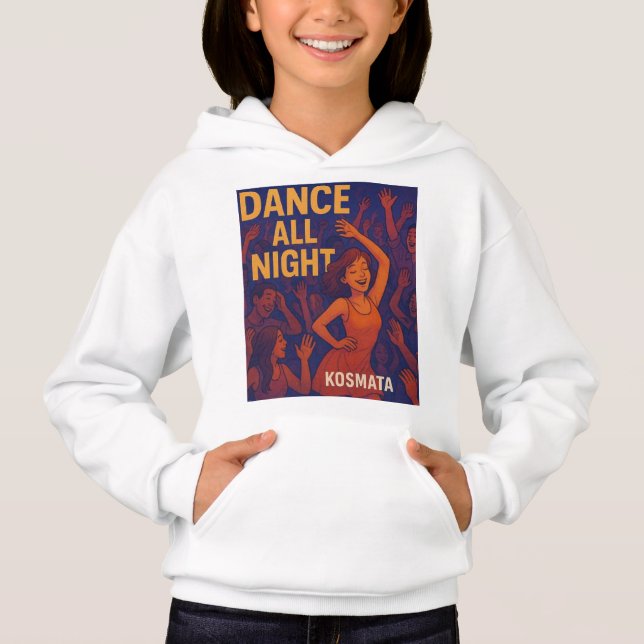 Camiseta Dance All Night - Hoodie Mädchen (Frente)