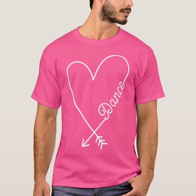 Camiseta Dance Cute Graphic Heart Love (Frente)