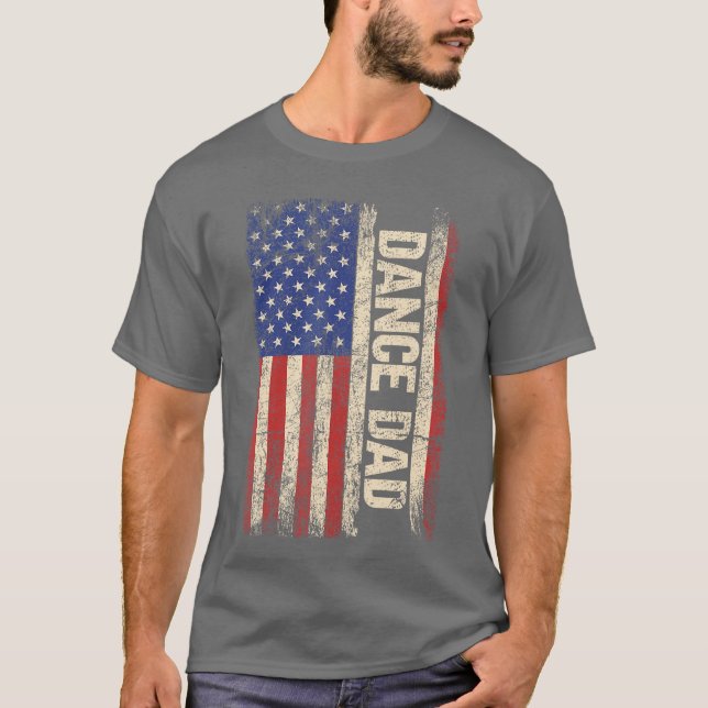 Camiseta Dance Dad US American Flag Dancer Dancing Father M (Frente)