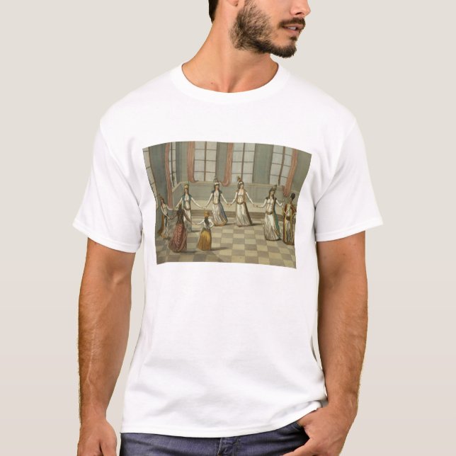 Camiseta Dance de que é elegante com as mulheres gregas (Frente)