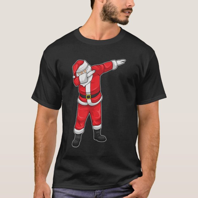 Camiseta Dance de salto de Natal do Papai Noel (Frente)