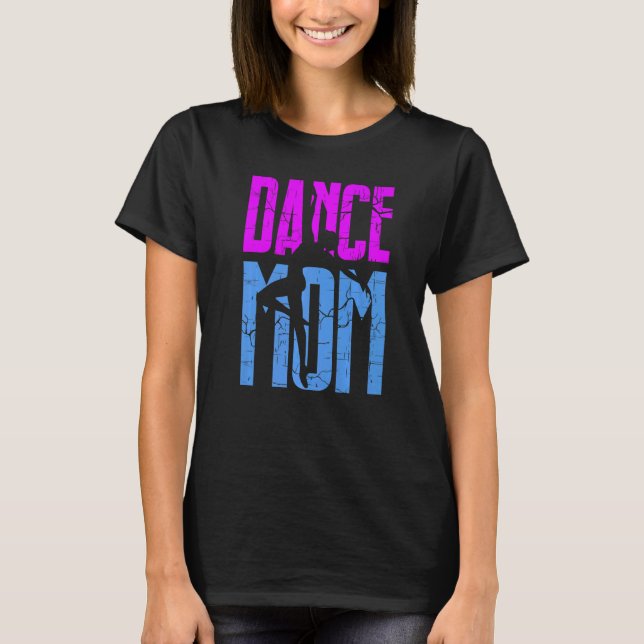 Camiseta Dance Mãe Leopard Dance Mãe Dia de as mães (Frente)