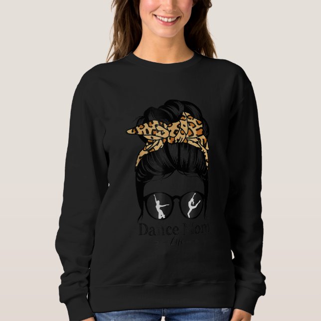 Camiseta Dance Mãe Mensagem Cabelo Funny Leopard Dancer 2 (Frente)