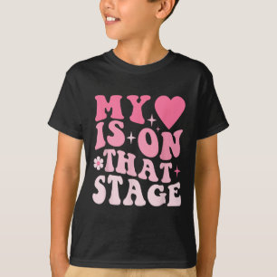 Camiseta Dance Mãe Retro Meu Coração Está Naquela Dança De