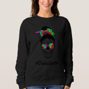 Camiseta Dance Mãe Tie Dye Messy Bun Dia de as mães