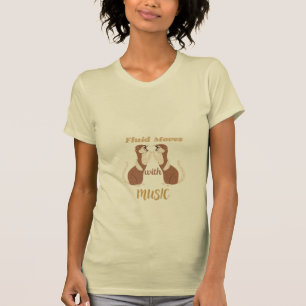 Camiseta Dance yoga"Otters in Sync- 'Fluid Move with Music