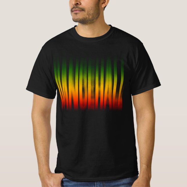 Camiseta Dancehall Blurfect Typografia Rasta Reggae (Frente)