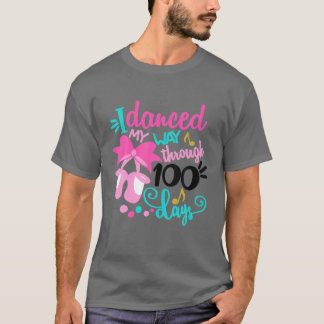 Camiseta Dancei Por 100 Dias De Dança Escolar