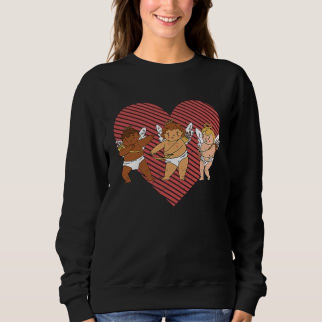 Camiseta Dancing Cupids Dance Challenge Valentine's Day Cou (Frente)