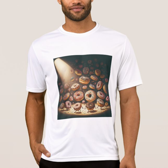 Camiseta Dancing Doughnuts Surreal Bakery (Frente)
