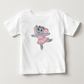 Camiseta Dancing Elephant Ballerina Pink Ballet Animal Art