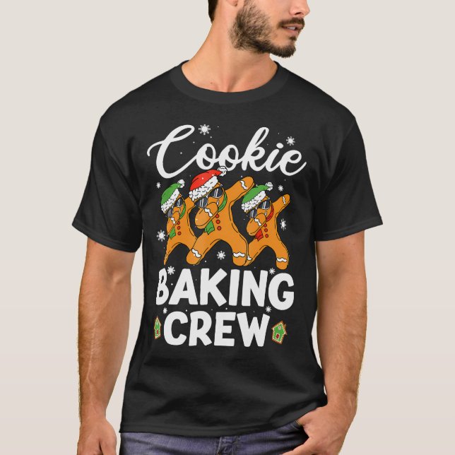 Camiseta Dancing Gingerbread Man Cookie Baking Crew Christm (Frente)