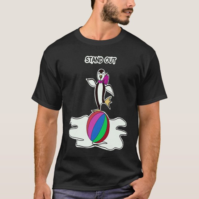 Camiseta Dancing Penguin Fun Animals (Frente)