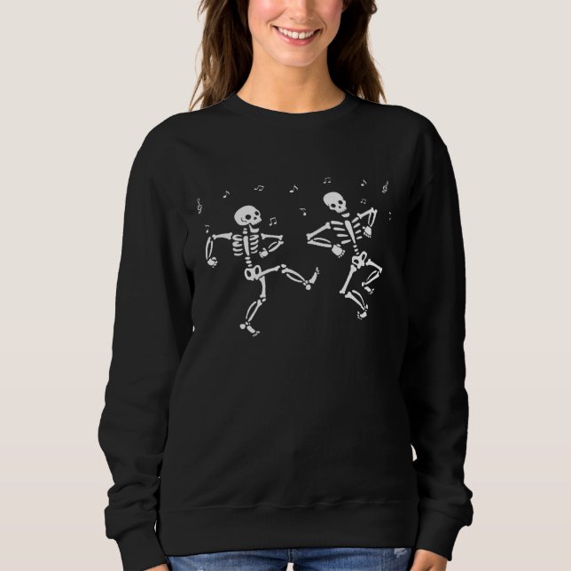Camiseta Dancing Skeletons Day Of The Dead Costume (Frente)