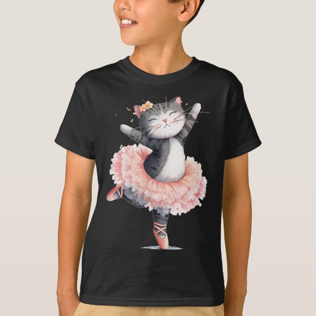 Camiseta Dancing Tutu Cat Costume For Cats Lovers  (Frente)