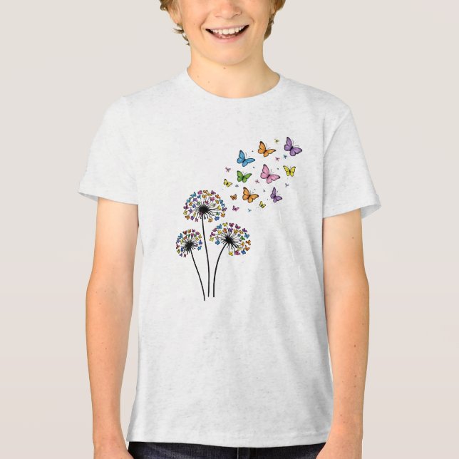 Camiseta Dandelion butterfly flow (Frente)