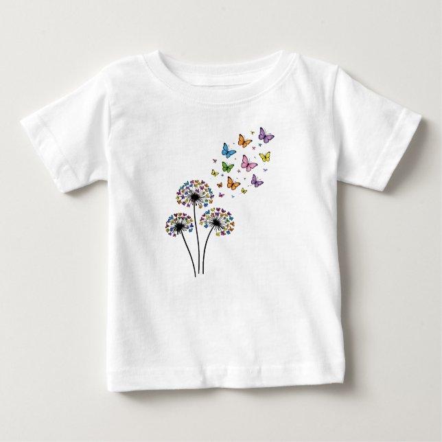 Camiseta Dandelion butterfly flow (Frente)