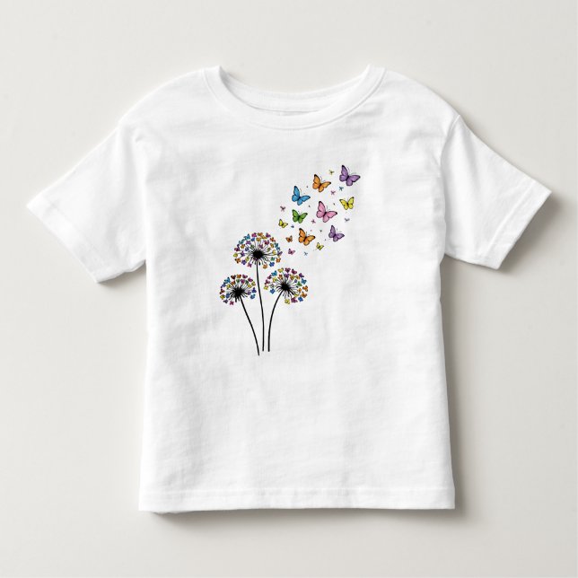 Camiseta Dandelion butterfly flow (Frente)