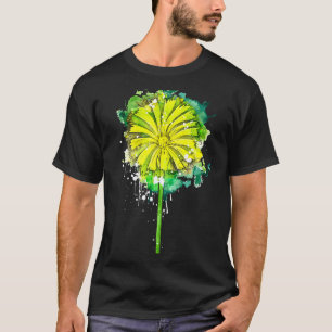 Camiseta Dandelion dandelion flor botanismo aquarela