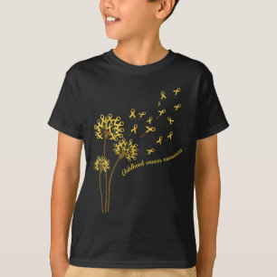 Camiseta Dandelion Flor Dourado R, "Conhecimento do Cancer