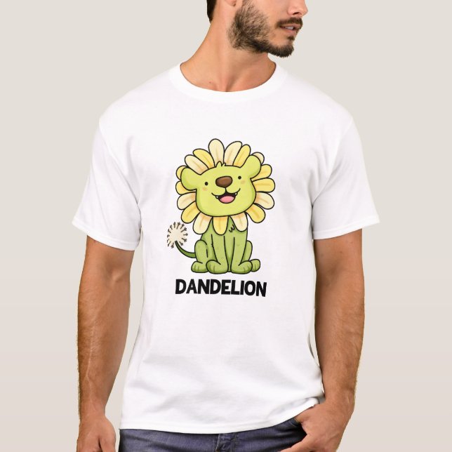 Camiseta Dandelion Funny Lion Pun (Frente)