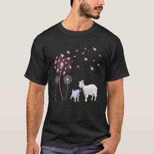 Camiseta Dandelion Goat Cute Goat Farmer Floral Dandelion S