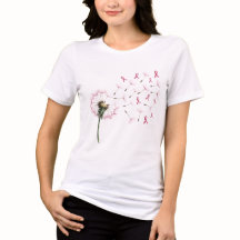 Dandelion Hope Pink Ribbon de Conscientização 