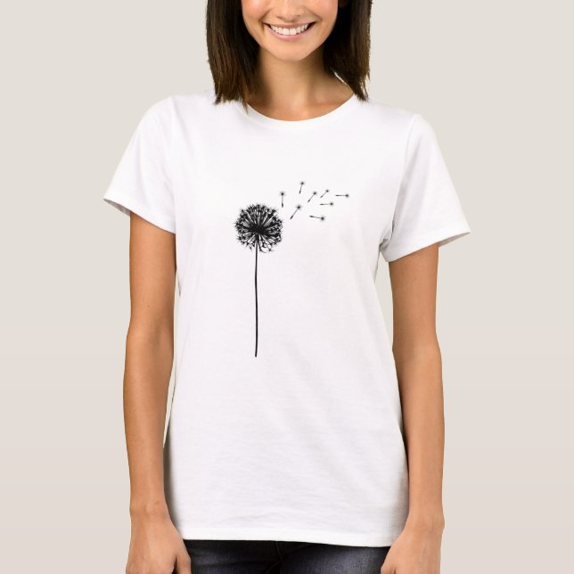 Camiseta Dandelion Impressão Nature Macro Flowers (Frente)