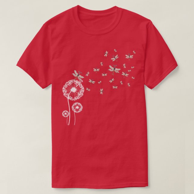 Camiseta Dandelion Insetos De Flor (Frente do Design)