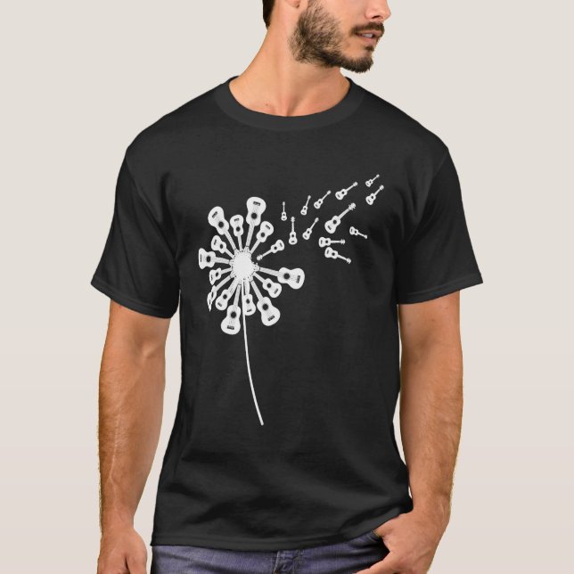 Camiseta Dandelion Ukulele para Ukulele Player Ukulele (Frente)