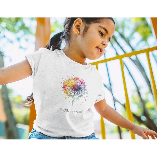 Camiseta Dandelion Vibrant Watercolor, personalizado (Criador carregado)