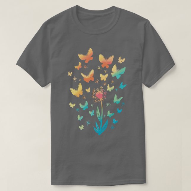 Camiseta Dandelions Butterflies Primavera Summer (Frente do Design)