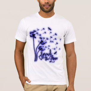 Camiseta Dandelions e Libélulas Espalhe o Amor