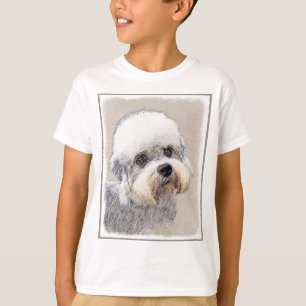 Camiseta Dandie Dinmont Terrier pintando pintura original d