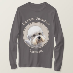 Camiseta Dandie Dinmont Terrier pintando pintura original d