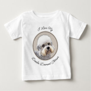 Camiseta Dandie Dinmont Terrier pintando pintura original d