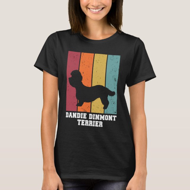 Camiseta Dandie Dinmont Terrier Vintage  1 (Frente)