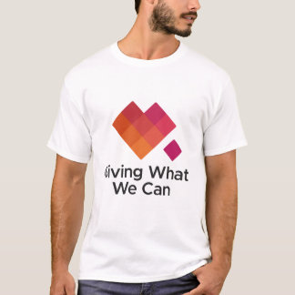 Camiseta Dando ao que podemos usar o logotipo centralizado
