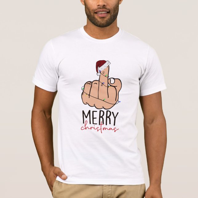 Camiseta Dando o Natal do Noel Dedo (Frente)