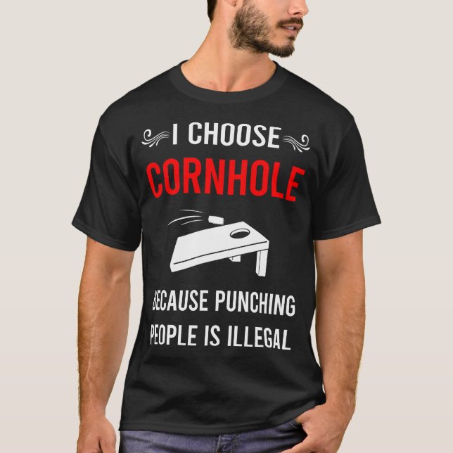 Camiseta Dando Socos no Cornhole (Frente)