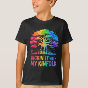 Camiseta Dando um Tapa com a Minha Família Divertida Reuniã