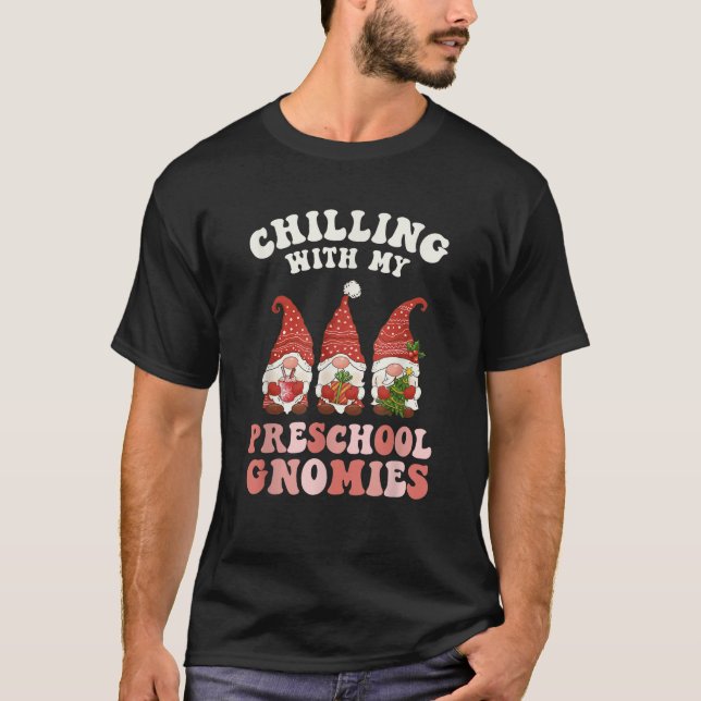 Camiseta Dando um Tempo com Meu Professor Gnomies Pré-Escol (Frente)
