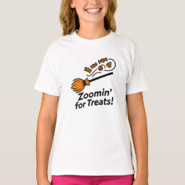 Camiseta Dando Zoom para Guloseimas Laranja Divertido Desig
