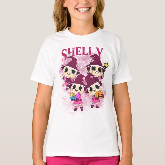 Camiseta Dandy's World Shelly Halloween (Frente)